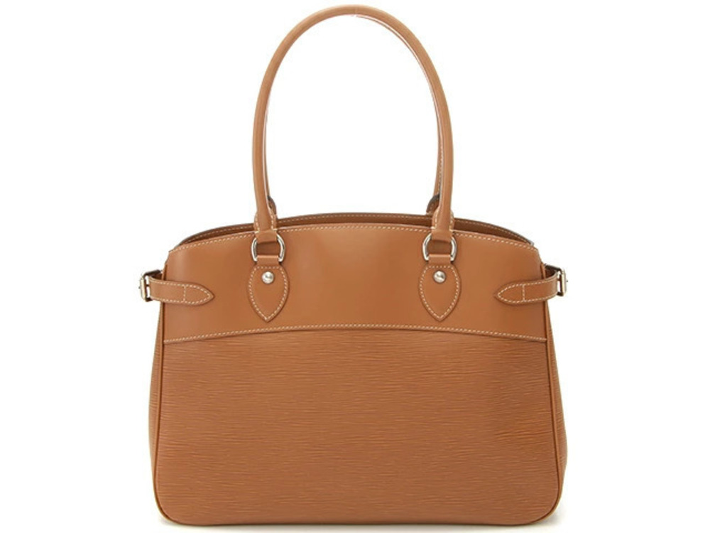LOUIS VUITTON Passy Handbag Epi Leather Camel Brown